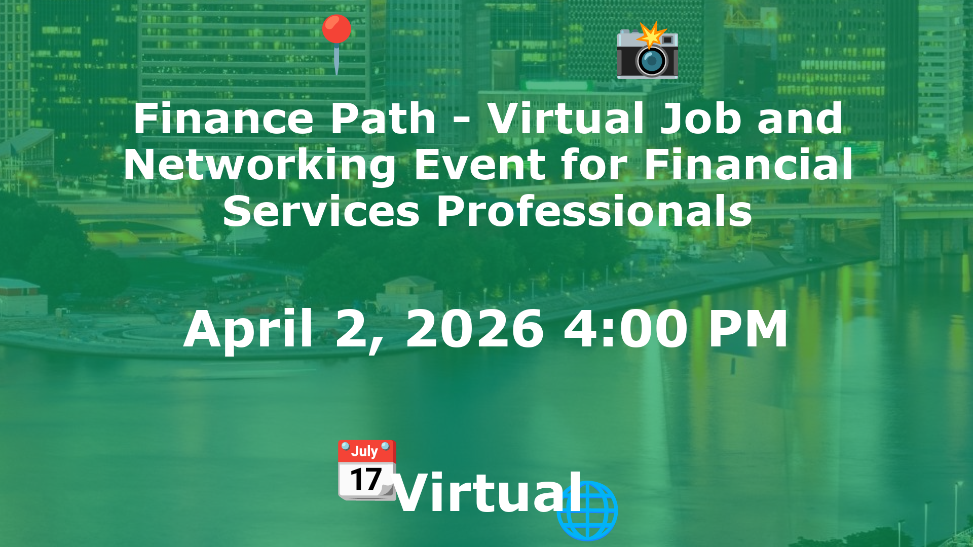 Finance Path - Virtual Job and Networking Event for Financial Services Professionals event image